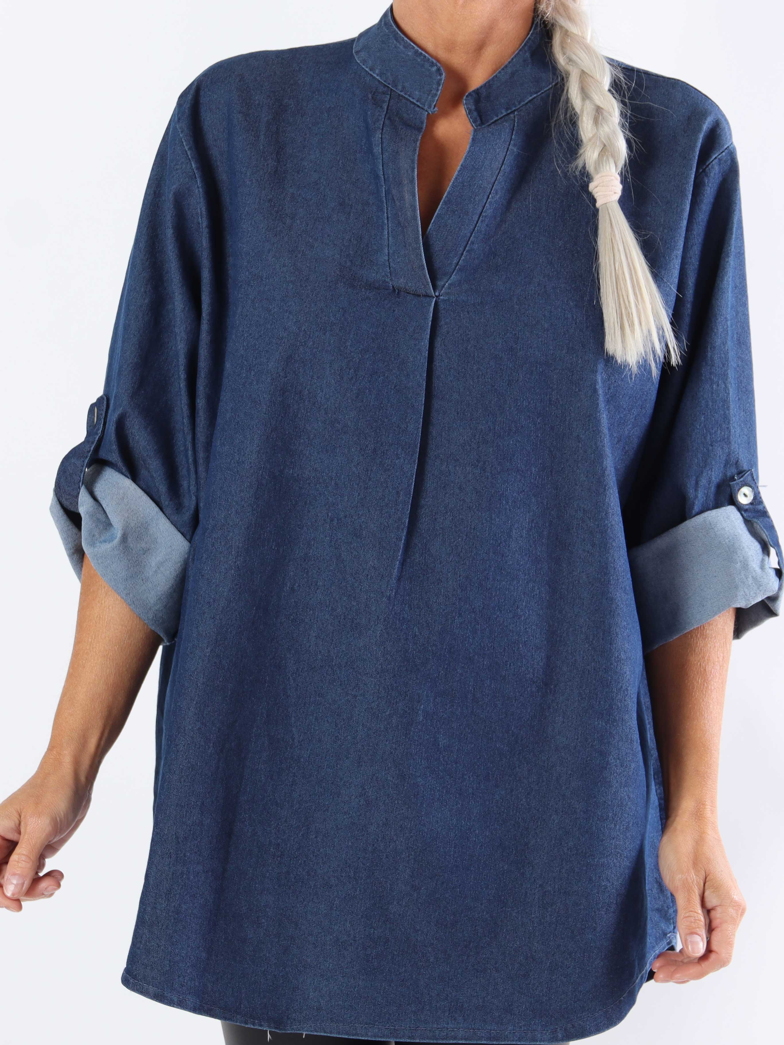 Vanesa Denim - Let plus size tunika i denim